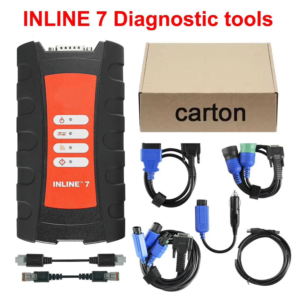 Obd2 Scanner Heavy Duty Truck - Adattatore di Collegamento Dati INLINE 7