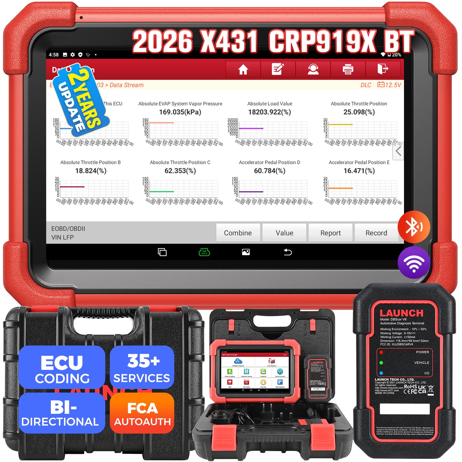 Obd2 Scanner Bidirectional Launch X431 - LAUNCH X431 CRP919XBT Scanner OBD2 Wireless