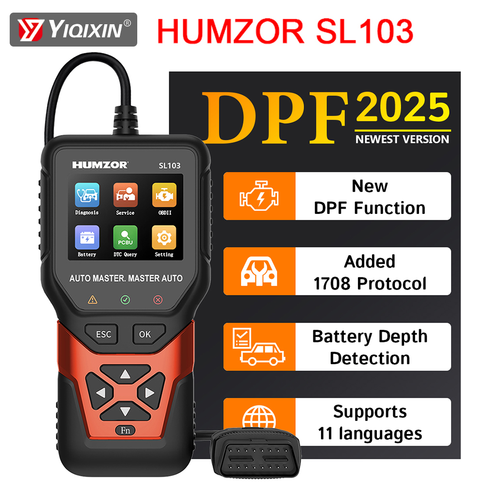 Car Scanner Dpf Regeneration Tool - HUMZOR SL103 Tester Diagnostico Auto OBD,