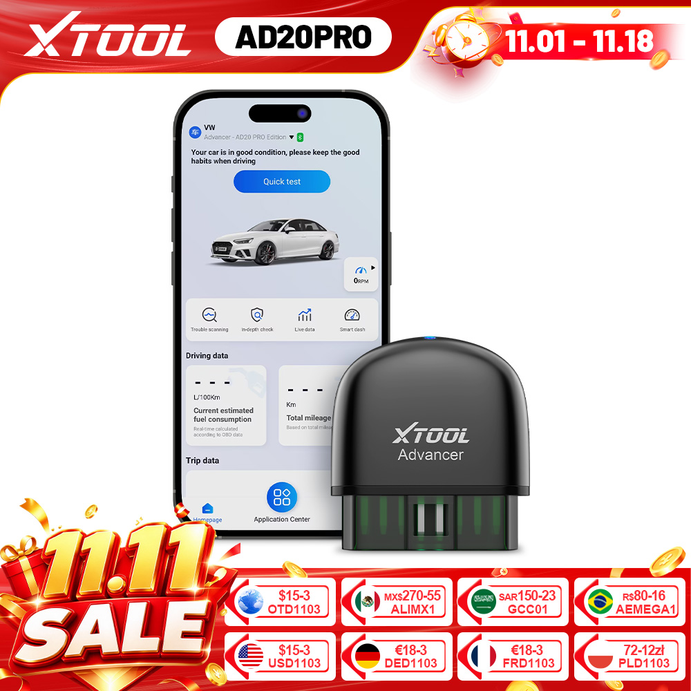 Obd2 Scanner Bluetooth Android - XTOOL AD20 PRO OBD2 Scanner Strumento