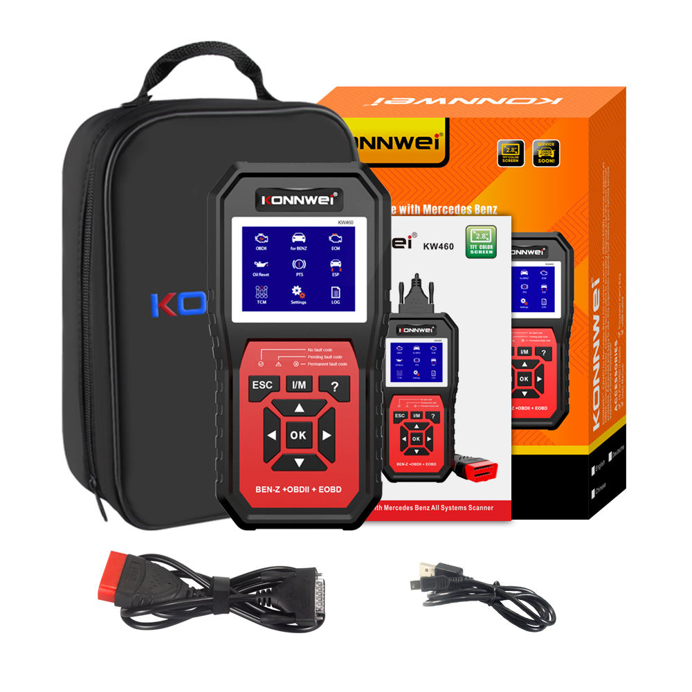 Obd2 Scanner Abs Srs Airbag Reset - KONNWEI KW460 Scanner Diagnostico OBD2 per