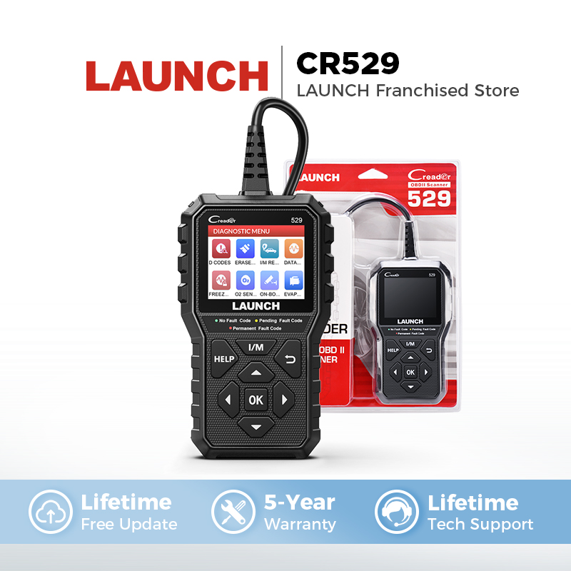 Car Diagnostic Tool Full System - LAUNCH Creader 529 CR529 Scanner OBD2,