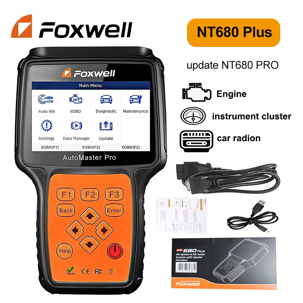 Obd2 Scanner Mileage Correction - Scanner OBD2 Foxwell NT680 Plus, strumento