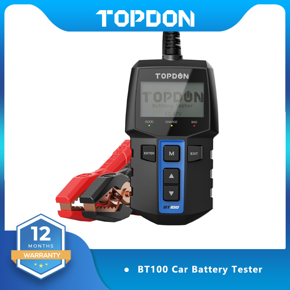 Car Diagnostic Tool Full System - TOPDON BT100 12V Tester batteria per