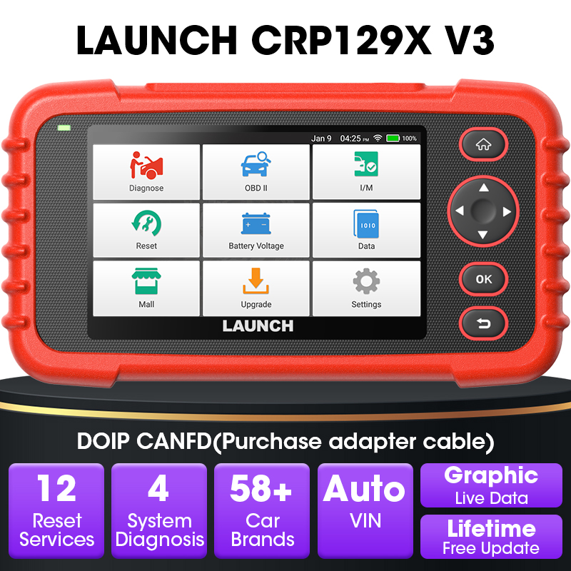 Obd2 Scanner Mileage Correction - LAUNCH CRP129X V3 64G Scanner OBD2