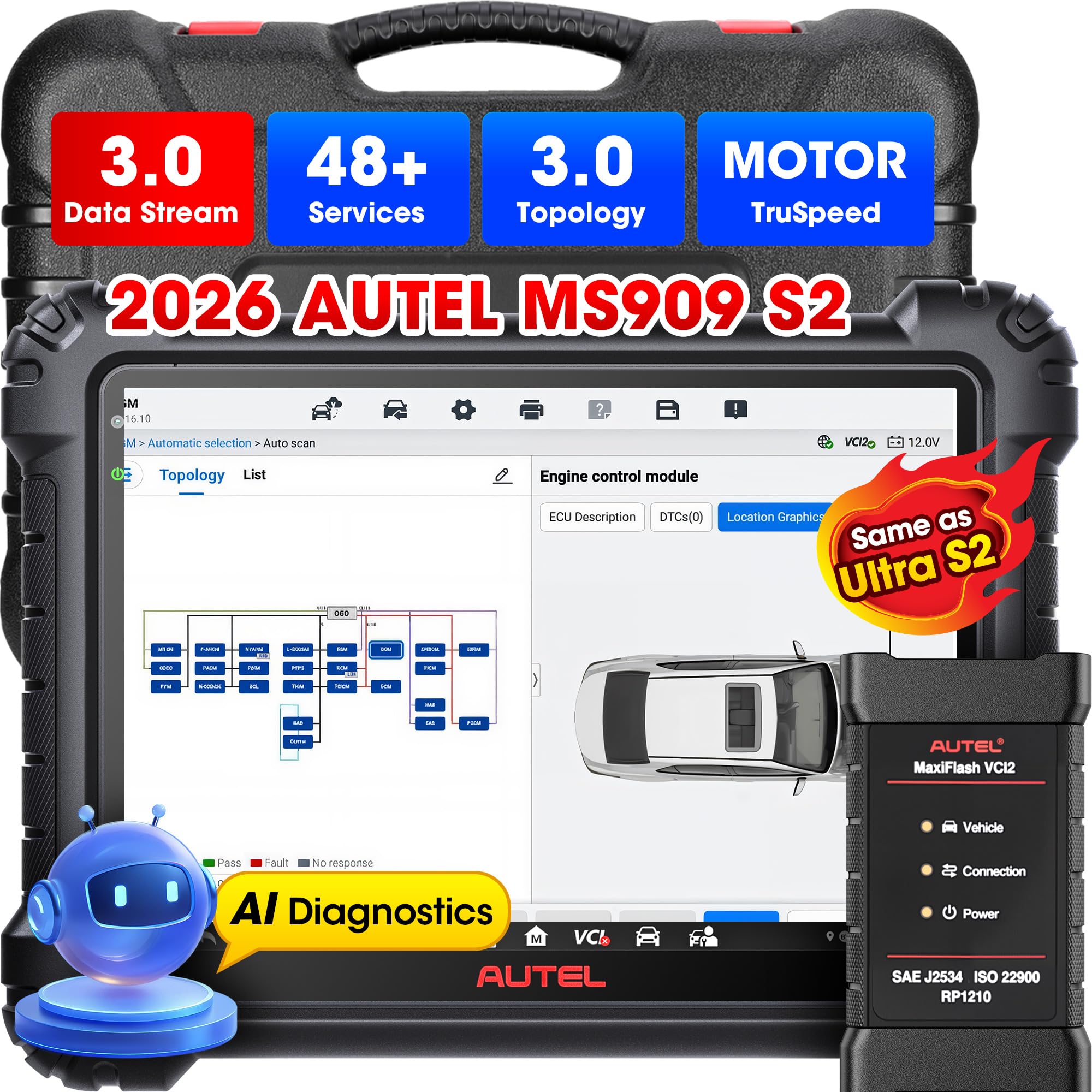 Autel Maxisys Ultra - Autel MaxiSys MS909 S2 Strumento Diagnostico