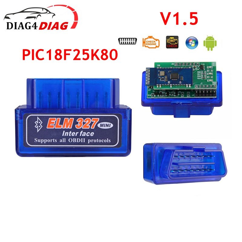 Obd2 Scanner Bluetooth Android - ELM327 V1.5 OBD2 interfaccia diagnostica Scanner