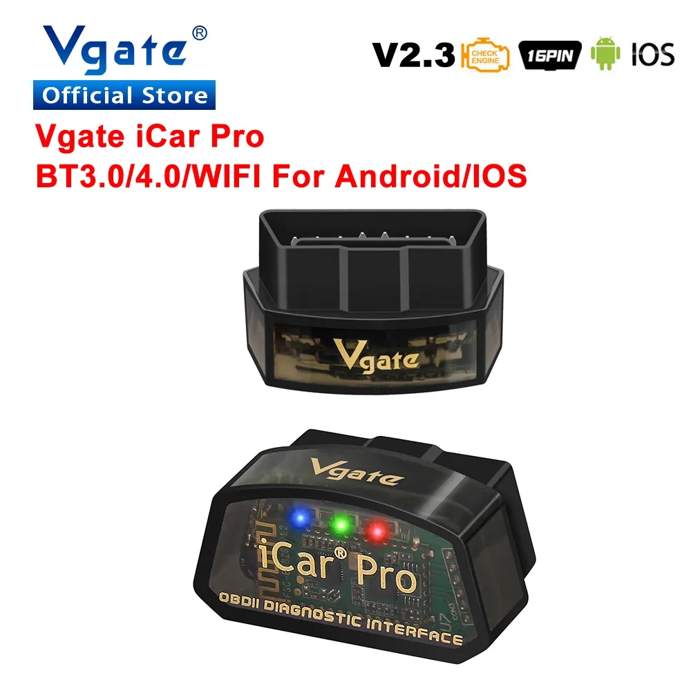 Obd2 Scanner Bluetooth Android - Vgate ICar Pro ELM327 V2.3 Bluetooth