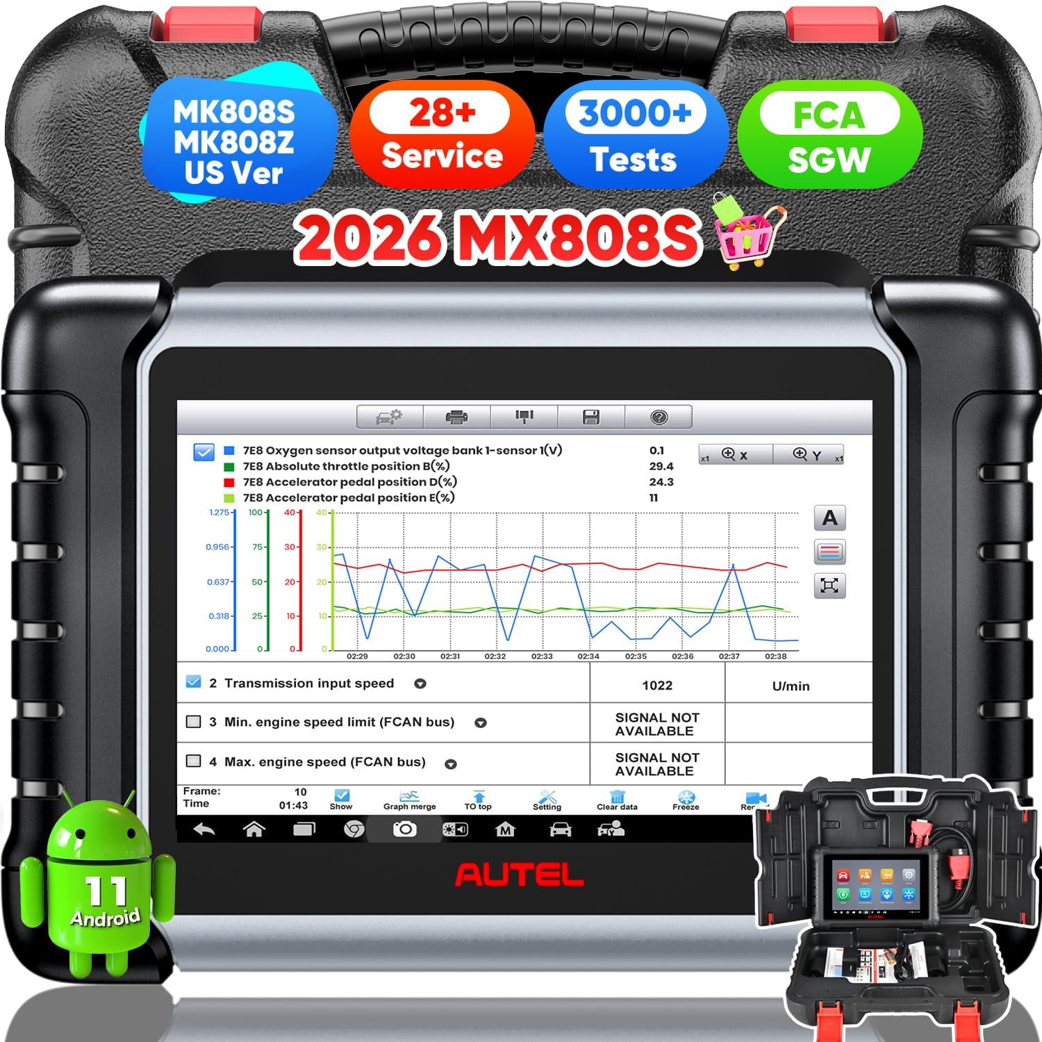 Autel Maxicom Mk808 - Scanner Diagnostico Bidirezionale Completo Autel MaxiCheck