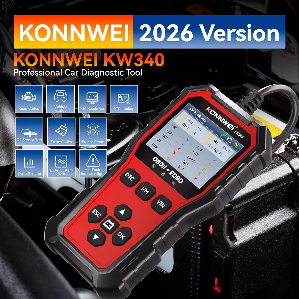KONNWEI KW340 Scanner Diagnost - Car Diagnostic Tool Full System recensione e prezzo