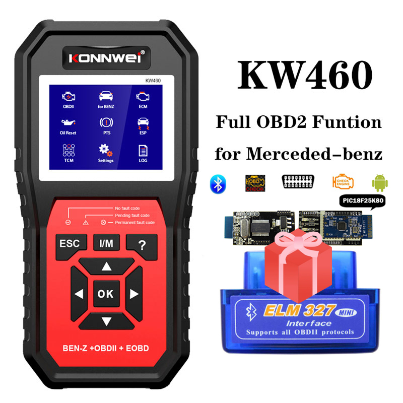 Scanner OBD2 KONNWEI KW460 per - Obd2 Scanner Abs Srs Airbag Reset recensione e prezzo