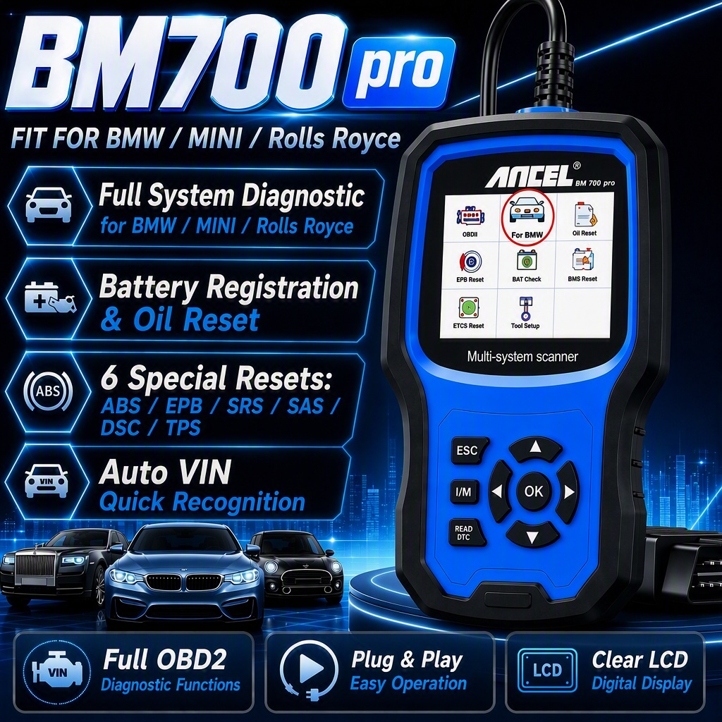 ANCEL BM700 Pro OBD2 Scanner p - Obd2 Scanner Mileage Correction recensione e prezzo