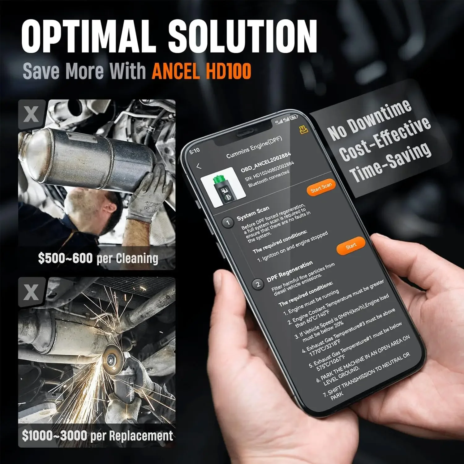 Strumento di Diagnostica Diese - Obd2 Scanner Heavy Duty Truck recensione e prezzo