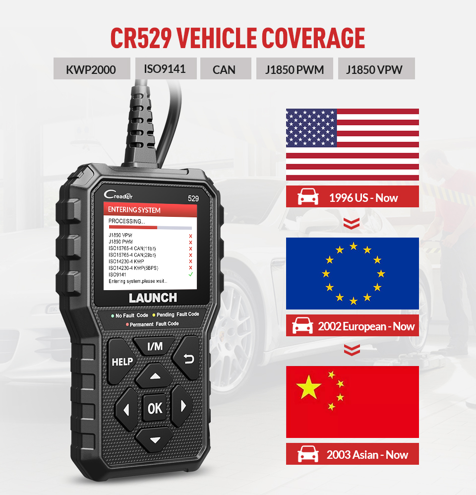LAUNCH Creader 529 CR529 Scann - Car Diagnostic Tool Full System recensione e prezzo