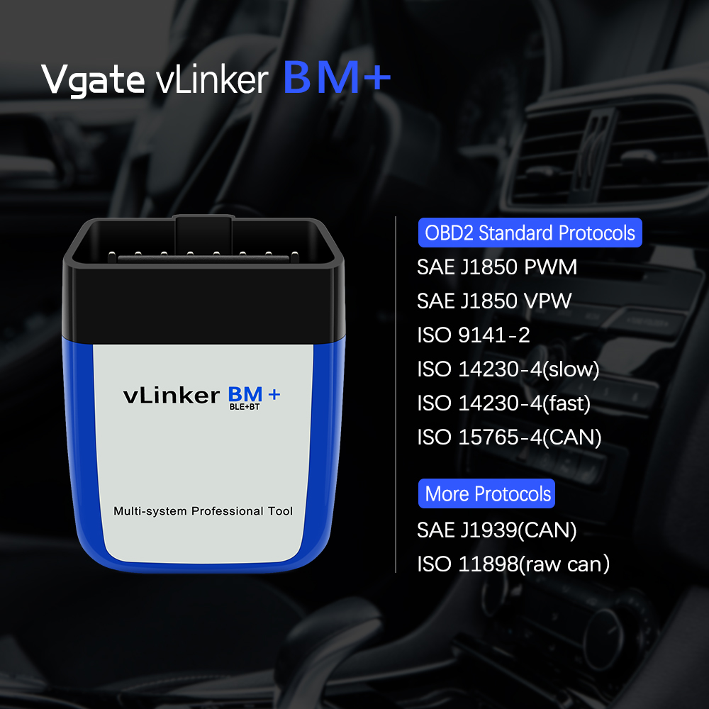 Vgate VLinker BM+/BM ELM327 Bl - Obd2 Scanner Bluetooth Android recensione e prezzo