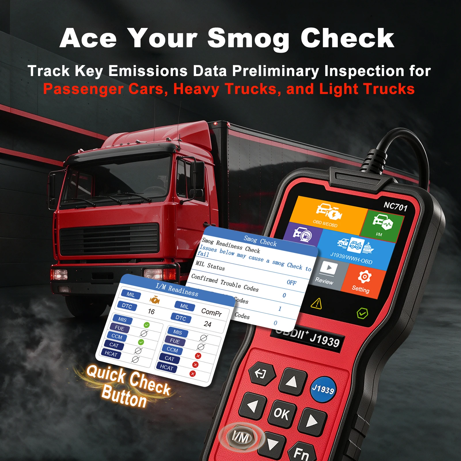 HUMZOR NC701 Strumento Diagnos - Obd2 Scanner Heavy Duty Truck recensione e prezzo