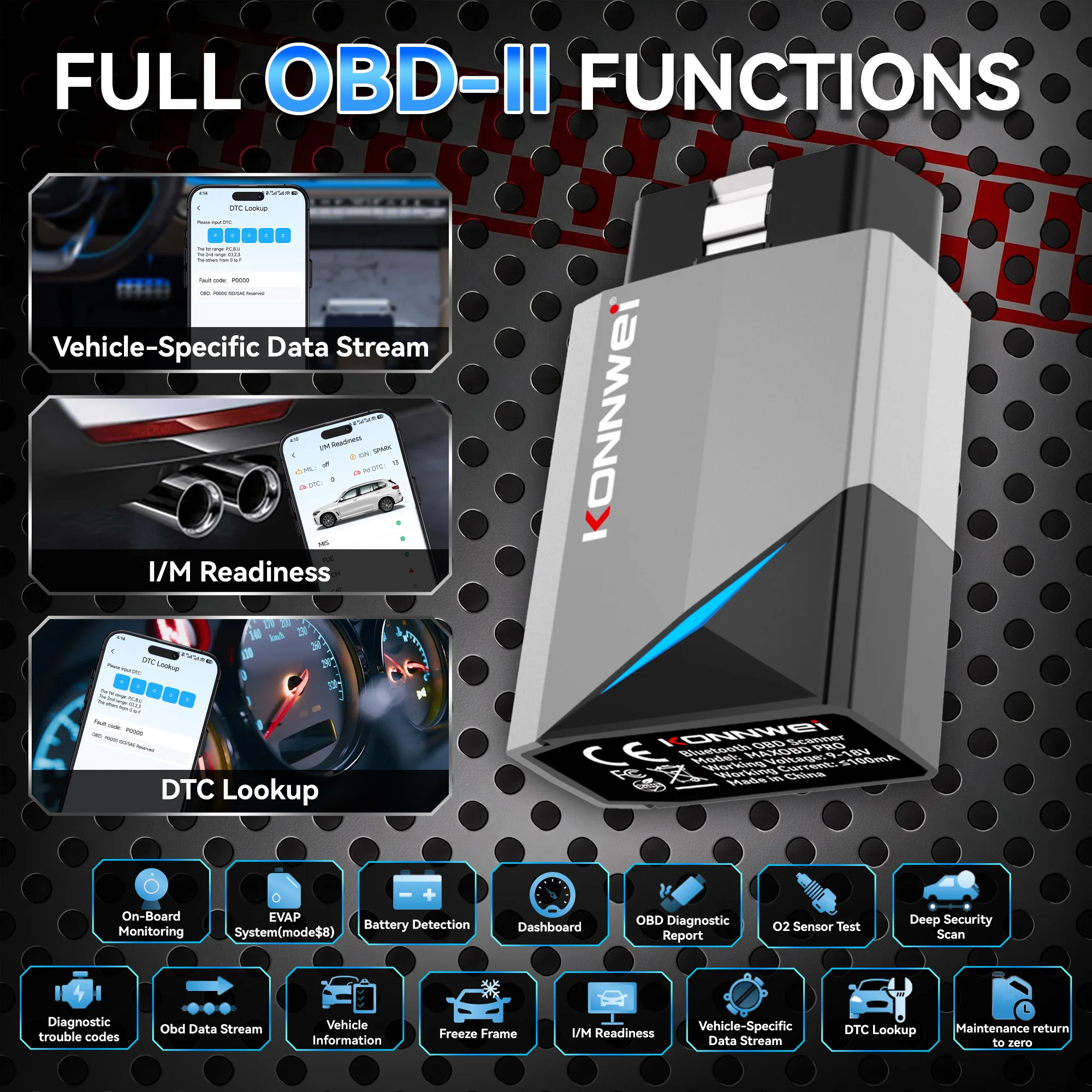 KONNWEI MAXOBD PRO Scanner Com - Obd2 Scanner Bluetooth Android recensione e prezzo