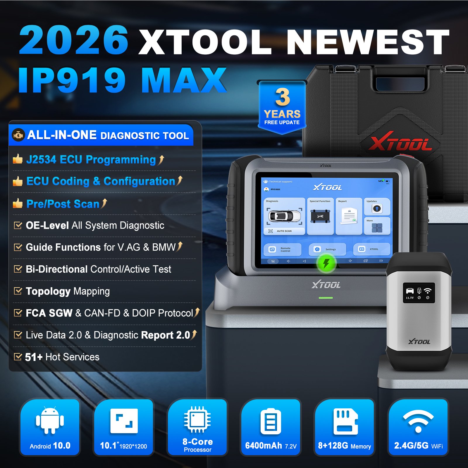 Magazzino UE XTOOL IP919MAX J2 - Car Diagnostic Tool Full System recensione e prezzo