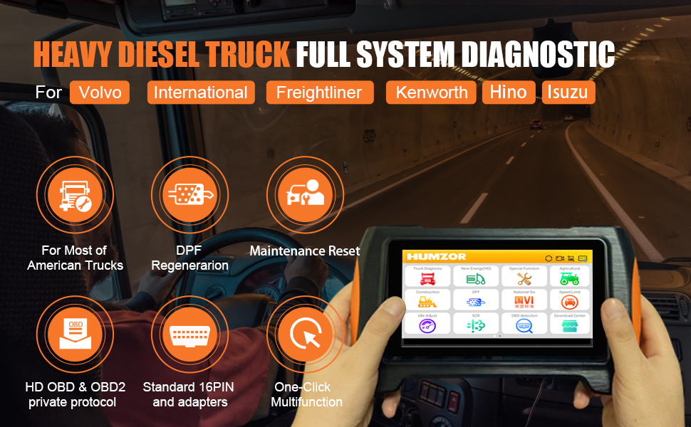 Humzor NexzDAS M7 HD Scanner D - Obd2 Scanner Heavy Duty Truck recensione e prezzo