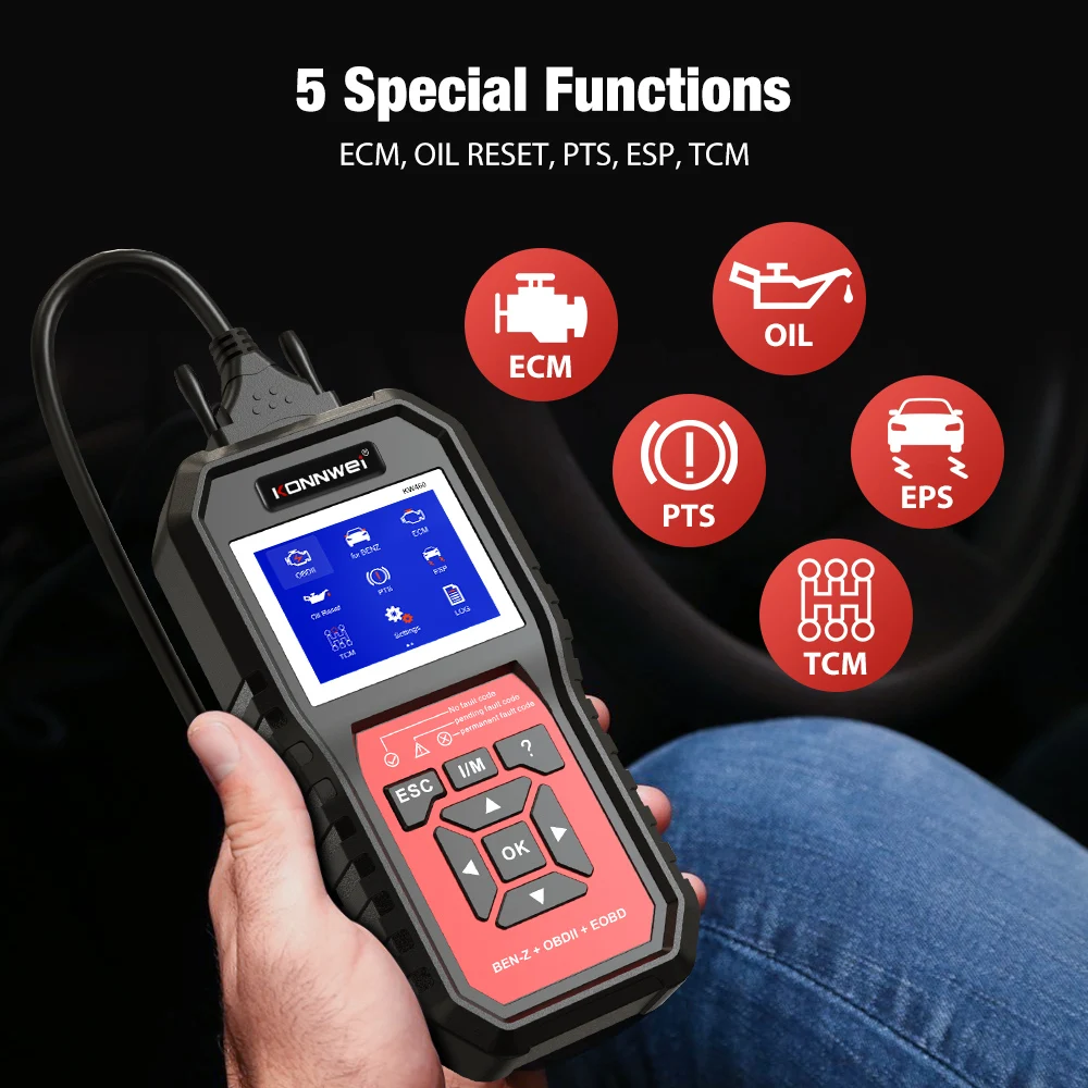 2026 KONNWEI KW460 Scanner OBD - Obd2 Scanner Abs Srs Airbag Reset recensione e prezzo