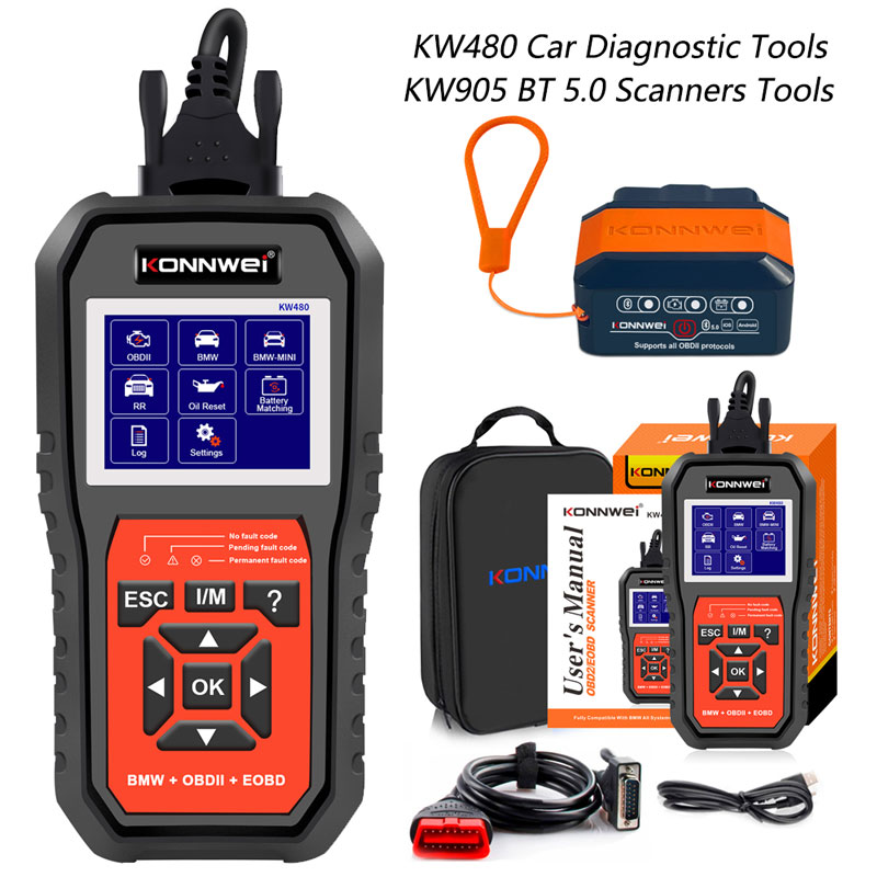 Scanner OBD2 KONNWEI KW480 per - Obd2 Scanner Abs Srs Airbag Reset recensione e prezzo
