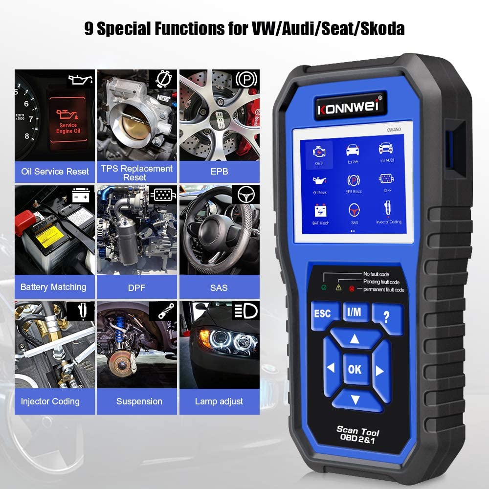 Scanner OBD2 Professionale KW4 - Obd2 Scanner Abs Srs Airbag Reset recensione e prezzo