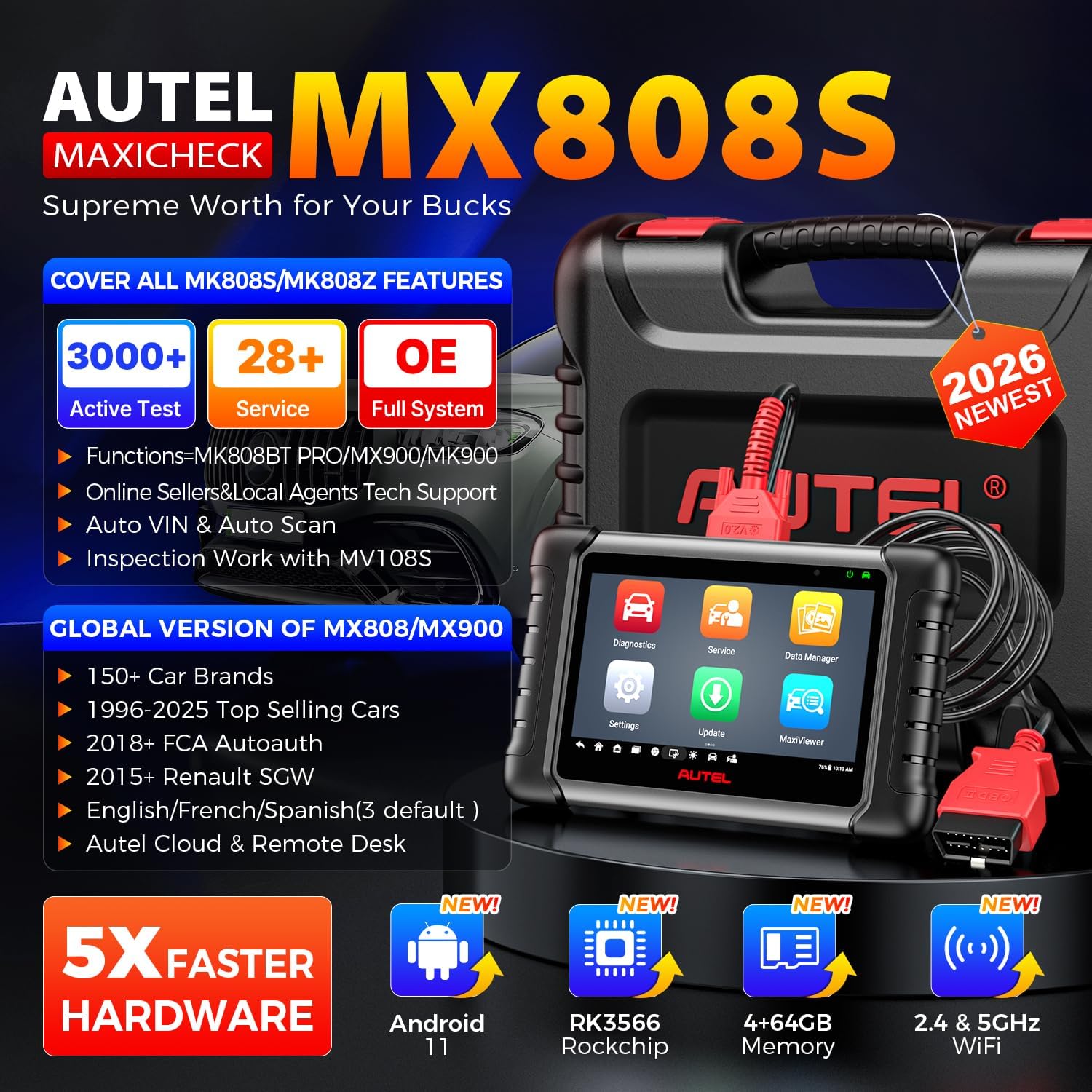 Scanner Diagnostico Bidirezion - Autel Maxicom Mk808 recensione e prezzo