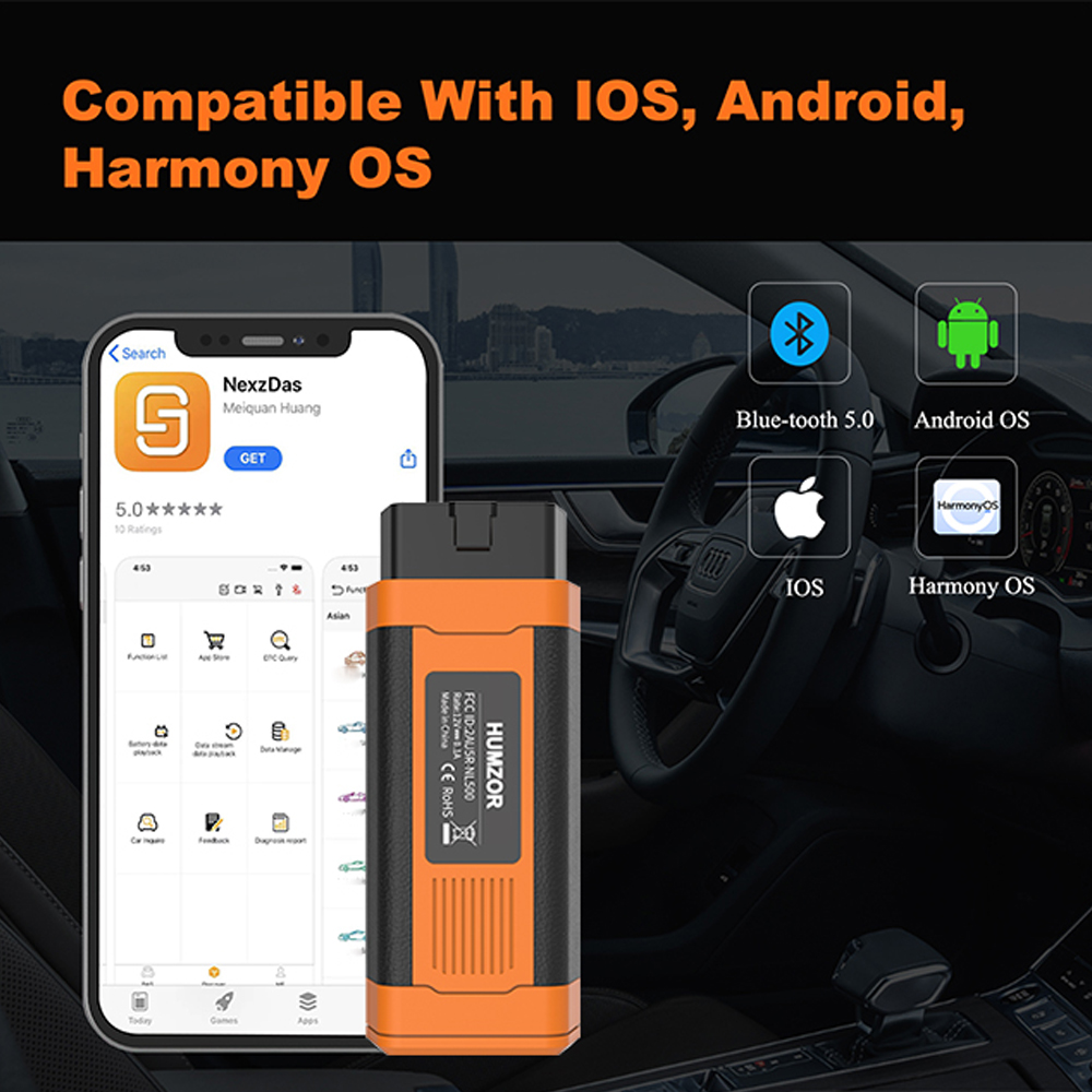 Bluetooth Humzor NL500 OBD2 24 - Obd2 Scanner Mileage Correction recensione e prezzo