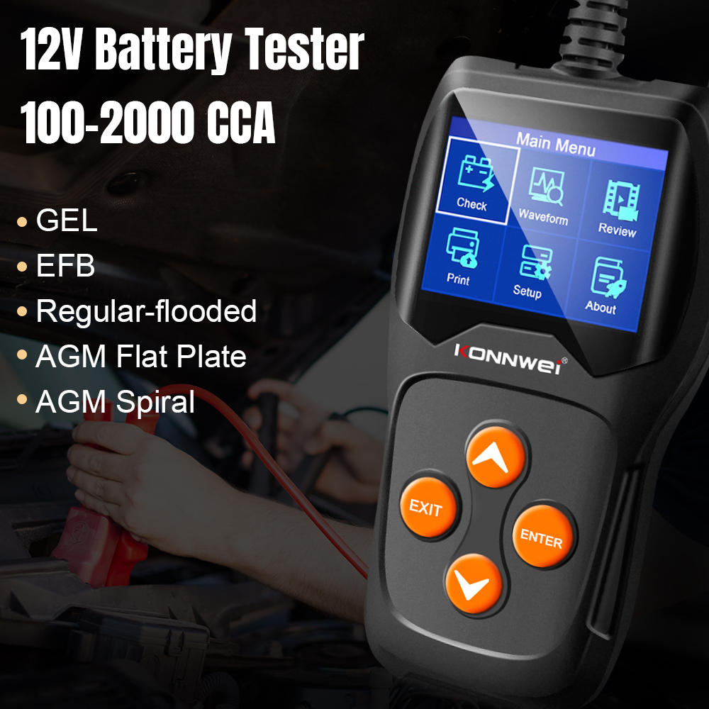 KONNWEI KW600 Tester Batteria  - Car Diagnostic Tool Full System recensione e prezzo